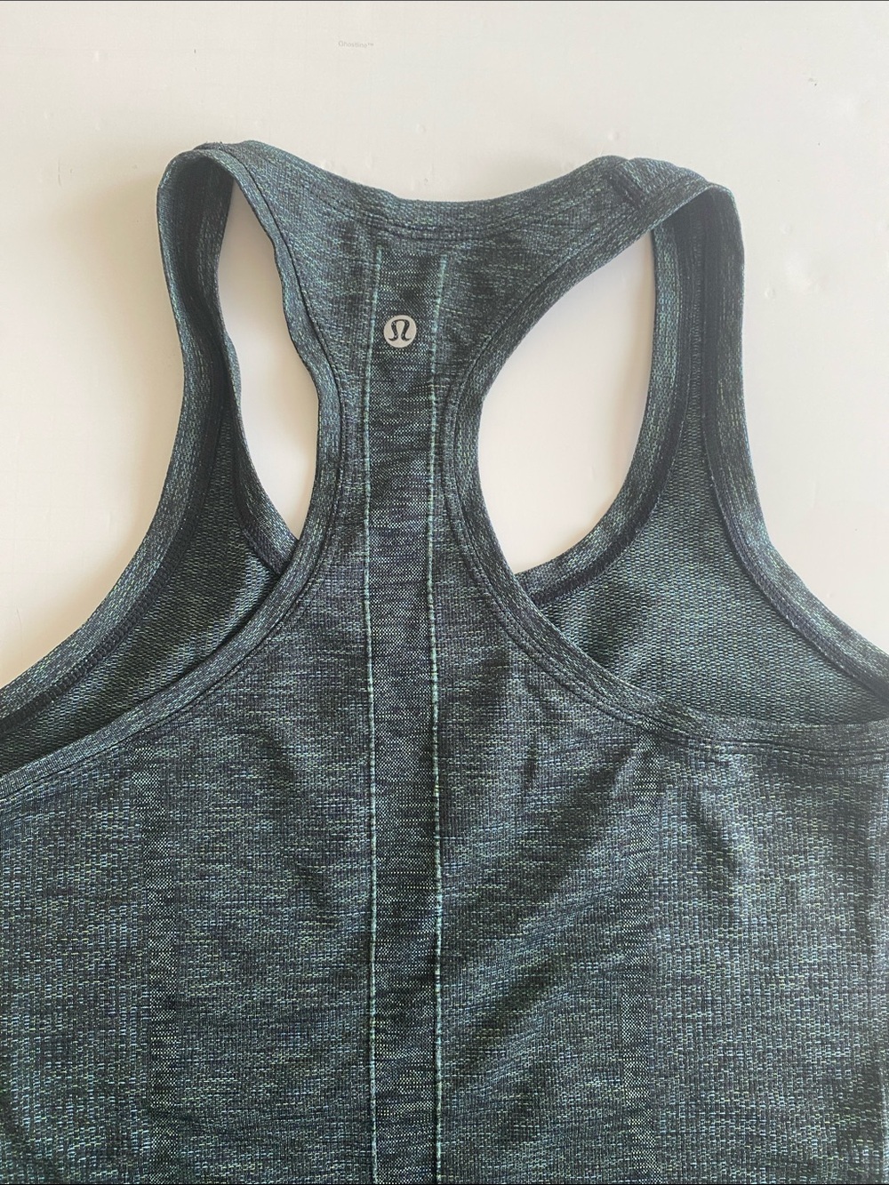 Lululemon Racerback Tank - Heathered  Black Green